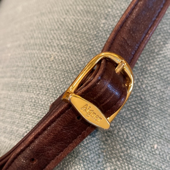 Etienne Aigner Oxblood Leather Vintage Crossbody Bag - Very Good Condition - Picture 8 of 8